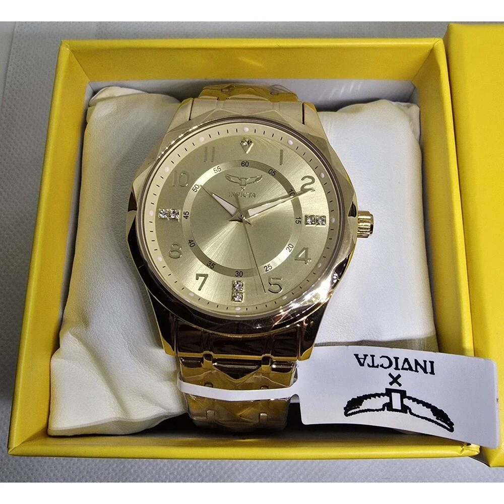 Invicta Specialty I by Invicta Men's Watch 41mm All Gold Toned 69017 Brand New